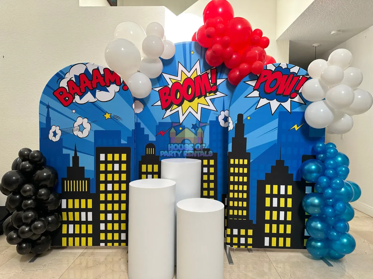 Superhero Cartoon City Decoration 3